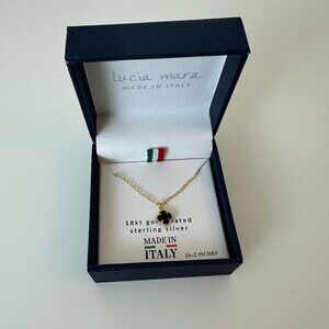 Lucia Mara Gold Plated Sterling Silver Clover Necklace